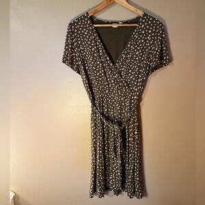 GAP Dark Green Floral Dress